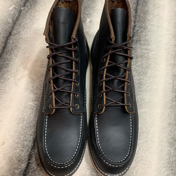 Red Wing Shoes Other - { Red Wing Shoes } Moc Toe Black 6” Heritage Boots